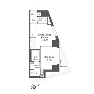 東京都品川区南品川6【マンション】の間取り
