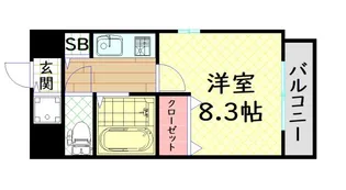 プレサンス西心斎橋【4階】の間取り