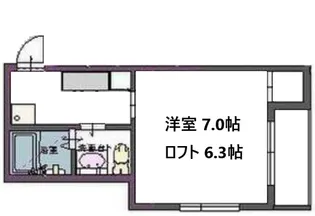 グラビティハイツin台原【2階】の間取り