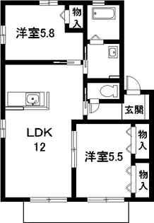 愛知県半田市板山町5【アパート】の間取り