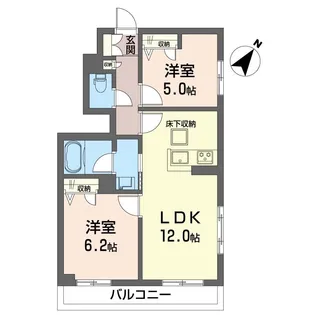 シャインポート原宿II【1階】の間取り