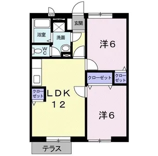 サンヒルズC【1階】の間取り