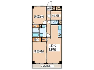 ス-リ-ル永山【2階】の間取り