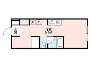 ポルトボヌール府中柳ヶ丘【1階】の間取り