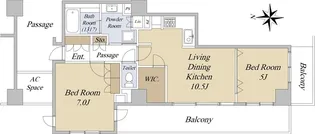 Brillia三鷹【5階】の間取り