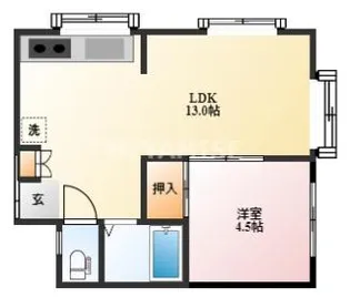廣崎アパート【2階】の間取り