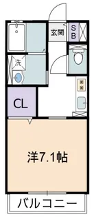 calme【1階】の間取り