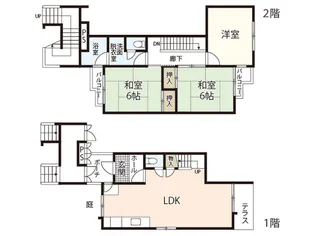 鈴が峰第2住宅5号棟【1階】の間取り