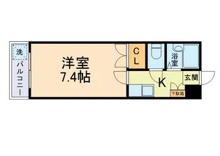 アーリー1南熊本【2階】の間取り