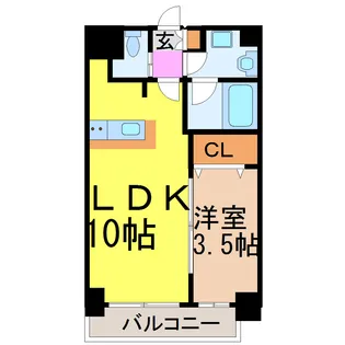 パラドール吹上【3階】の間取り