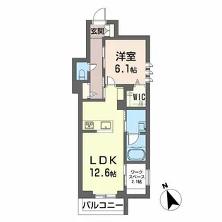 ル・マレ・ド・オーゼ【2階】の間取り