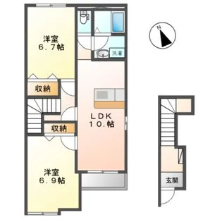 クレストール・U【2階】の間取り
