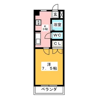 ハピィネスKAGIYA【3階】の間取り
