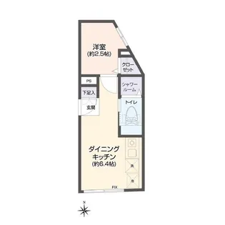 グラウンデュークス武蔵関【4階】の間取り