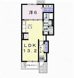 ピース山城【1階】の間取り