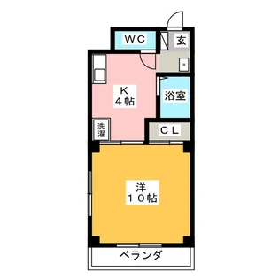 プリンスハイツ第三【5階】の間取り