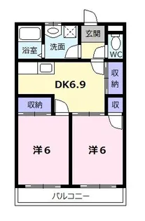 りんごの木【1階】の間取り