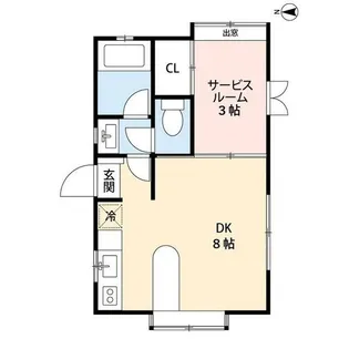 サンフレンド日の出【1階】の間取り