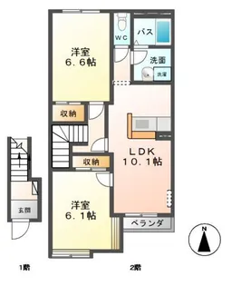 シルフィード【2階】の間取り