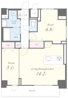 ピノ・アガタ岐阜駅前【12階】の間取り