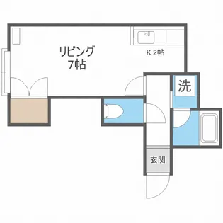 グランヒル北12条【2階】の間取り