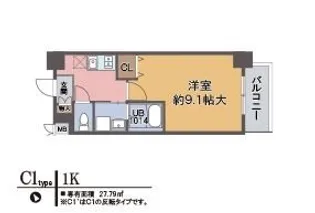 ホープ西宮【4階】の間取り