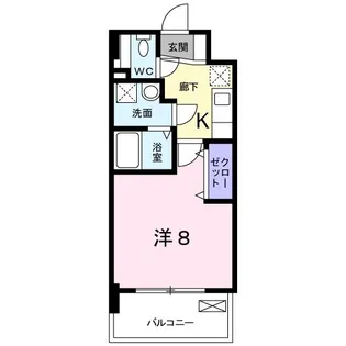 グランドクリーンヒット松田【5階】の間取り