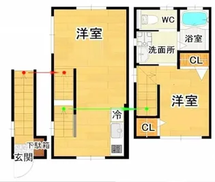 コーセリ東矢口【2階】の間取り