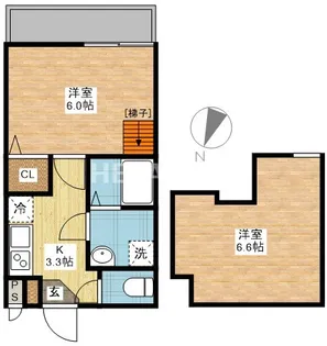 ヴィオラ田中町Hill II【2階】の間取り