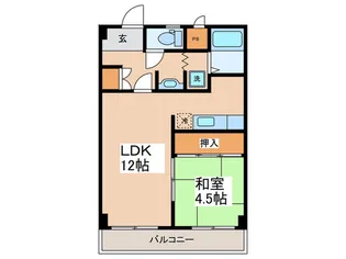 メゾンアバンス【3階】の間取り