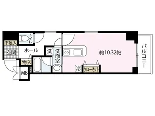 大手町グレースヒル【2階】の間取り