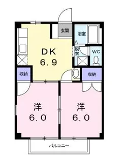 コーポITADANI【2階】の間取り