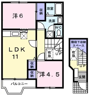 リッチモンド【2階】の間取り
