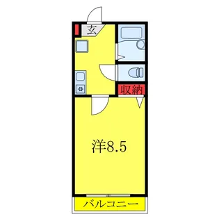 I-NYCマンション【2階】の間取り