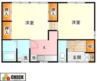 第3センターコーポA棟【1階】の間取り