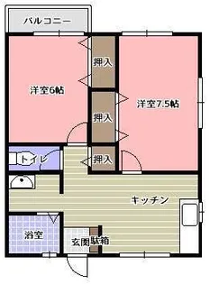 ボナールビューラーI【2階】の間取り