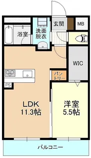 新築 昭和町ユーミーマンション【1階】の間取り
