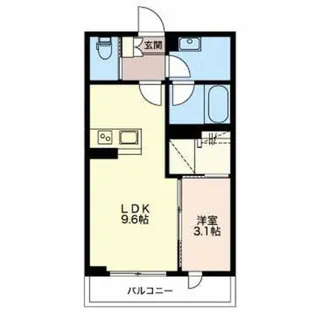 メゾンウーノ【1階】の間取り