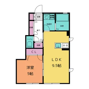 パールハイム【1階】の間取り