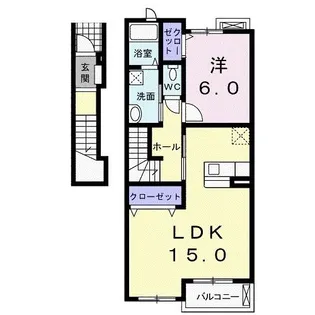 レジデンスそら【2階】の間取り