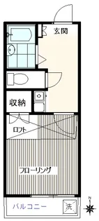 クレスト川越【1階】の間取り