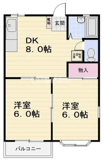 シャトル金子【2階】の間取り