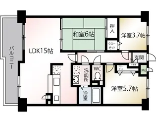 ラ・フォレスタ【1階】の間取り