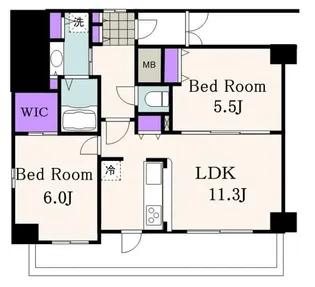 エステムプラザ品川駅前5thAvenue【10階】の間取り