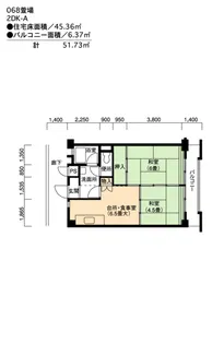 UR萱場【10階】の間取り