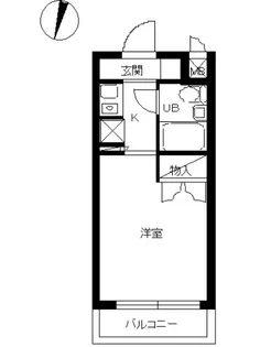 スカイコート鶴見【4階】の間取り