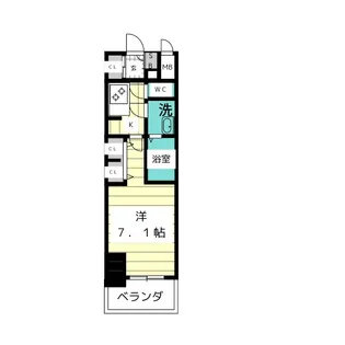 S-RESIDENCE星ヶ丘【9階】の間取り