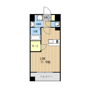 LIBTH代継橋【4階】の間取り