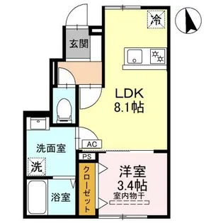 RELUXIA【1階】の間取り