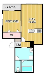 リーブス大橋【2階】の間取り